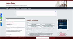 Desktop Screenshot of haus-ordnung.ch