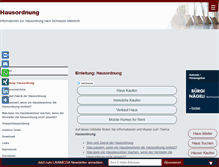 Tablet Screenshot of haus-ordnung.ch